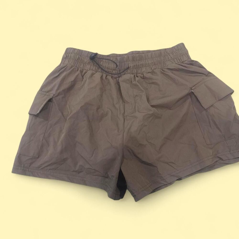 Unbranded Women's Brown and Grey Shorts